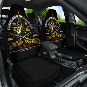 Strength Honor Legacy Buffalo Soldiers Car Seat Cover African American Cavalry Tribute - African Pride