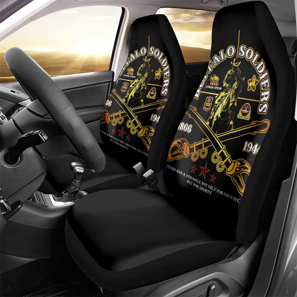 Strength Honor Legacy Buffalo Soldiers Car Seat Cover African American Cavalry Tribute - African Pride