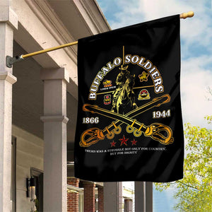 Strength Honor Legacy Buffalo Soldiers Garden Flag African American Cavalry Tribute - African Pride