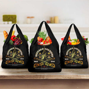 Strength Honor Legacy Buffalo Soldiers Grocery Bag African American Cavalry Tribute - African Pride