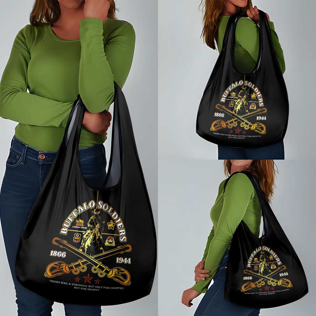 Strength Honor Legacy Buffalo Soldiers Grocery Bag African American Cavalry Tribute - African Pride