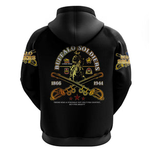 Strength Honor Legacy Buffalo Soldiers Hoodie African American Cavalry Tribute - African Pride