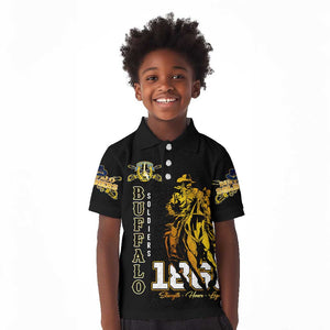Strength Honor Legacy Buffalo Soldiers Kid Polo Shirt African American Cavalry Tribute - African Pride