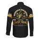 Strength Honor Legacy Buffalo Soldiers Long Sleeve Button Shirt African American Cavalry Tribute - African Pride