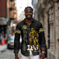 Strength Honor Legacy Buffalo Soldiers Long Sleeve Button Shirt African American Cavalry Tribute - African Pride