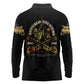 Strength Honor Legacy Buffalo Soldiers Long Sleeve Polo Shirt African American Cavalry Tribute - African Pride