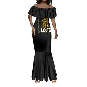 Strength Honor Legacy Buffalo Soldiers Mermaid Dress African American Cavalry Tribute - African Pride