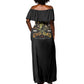 Strength Honor Legacy Buffalo Soldiers Off Shoulder Maxi Dress African American Cavalry Tribute - African Pride