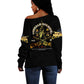 Strength Honor Legacy Buffalo Soldiers Off Shoulder Sweater African American Cavalry Tribute - African Pride