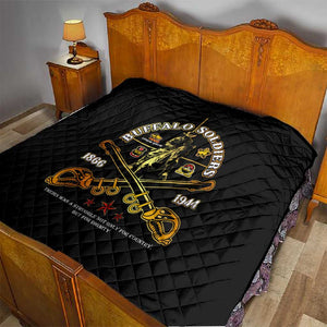 Strength Honor Legacy Buffalo Soldiers Quilt African American Cavalry Tribute - African Pride