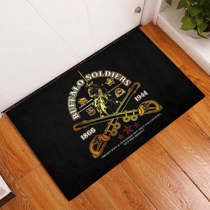 Strength Honor Legacy Buffalo Soldiers Rubber Doormat African American Cavalry Tribute - African Pride
