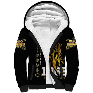 Strength Honor Legacy Buffalo Soldiers Sherpa Hoodie African American Cavalry Tribute - African Pride