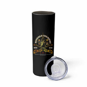 Strength Honor Legacy Buffalo Soldiers Skinny Tumbler African American Cavalry Tribute - African Pride