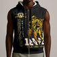 Strength Honor Legacy Buffalo Soldiers Sleeveless Zip Hoodie African American Cavalry Tribute - African Pride