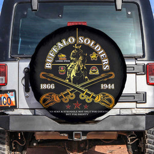 Strength Honor Legacy Buffalo Soldiers Spare Tire Cover African American Cavalry Tribute - African Pride