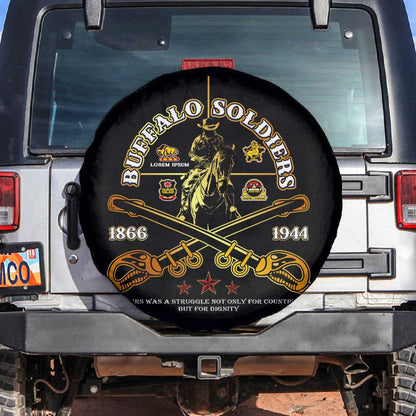 Strength Honor Legacy Buffalo Soldiers Spare Tire Cover African American Cavalry Tribute - African Pride