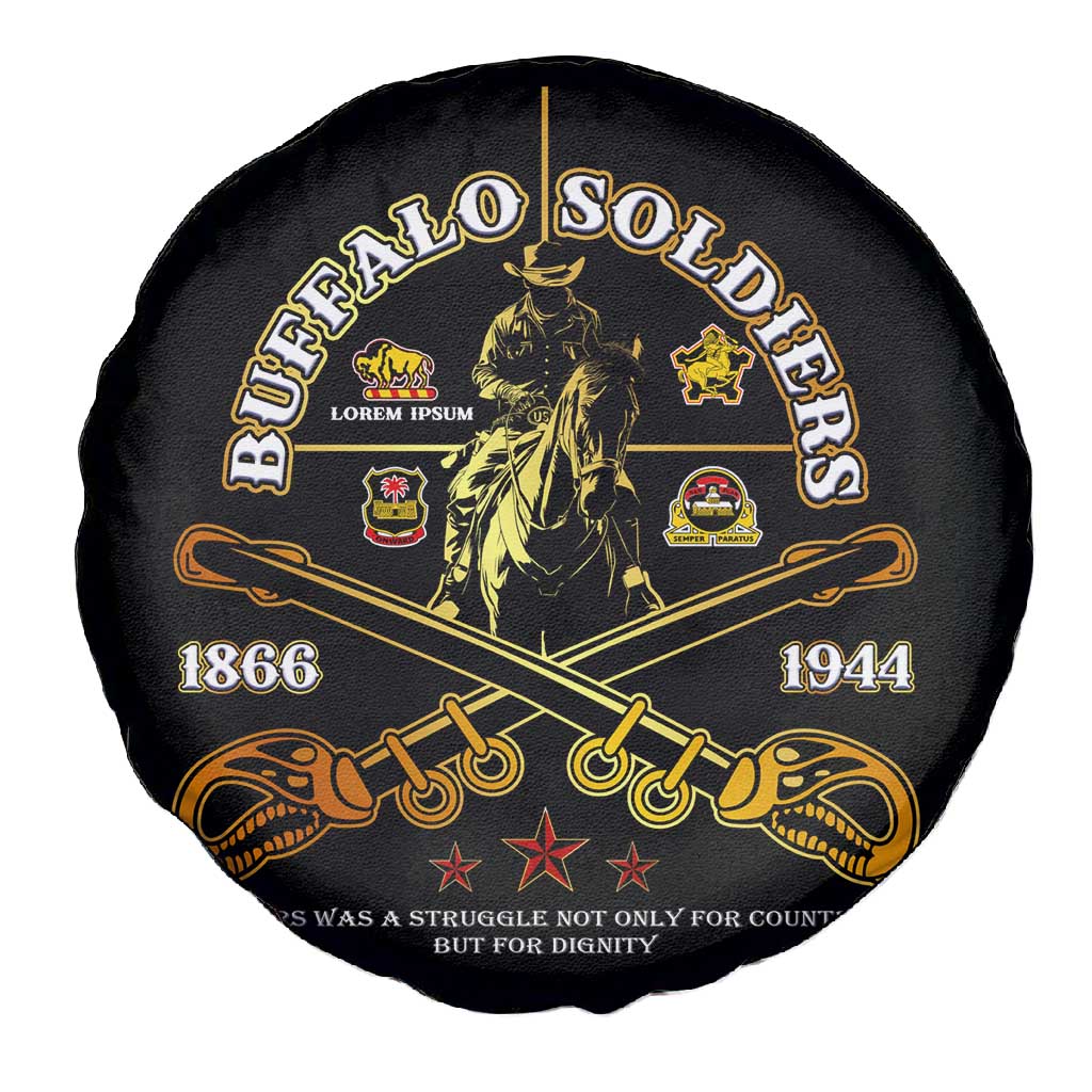 Strength Honor Legacy Buffalo Soldiers Spare Tire Cover African American Cavalry Tribute - African Pride