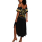 Strength Honor Legacy Buffalo Soldiers Summer Maxi Dress African American Cavalry Tribute - African Pride