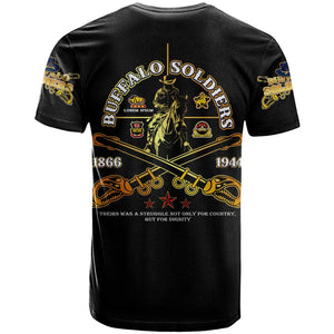 Strength Honor Legacy Buffalo Soldiers T shirt African American Cavalry Tribute - African Pride
