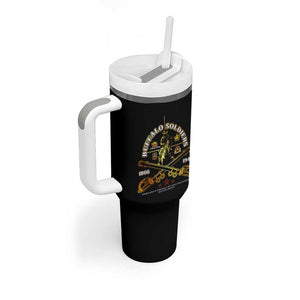 Strength Honor Legacy Buffalo Soldiers Tumbler With Handle African American Cavalry Tribute - African Pride