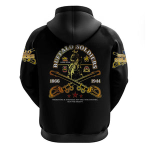 Strength Honor Legacy Buffalo Soldiers Zip Hoodie African American Cavalry Tribute - African Pride