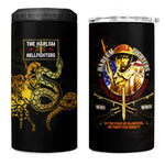 Harlem Hellfighters 369th Infantry Regiment 4 in 1 Can Cooler Tumbler Fight for Dignity WWII - African Pride