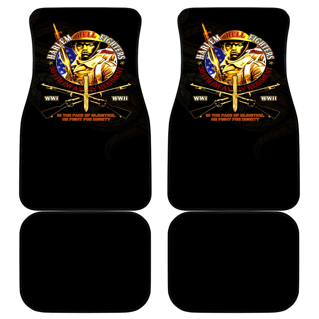 Harlem Hellfighters 369th Infantry Regiment Car Mats Fight for Dignity WWII - African Pride