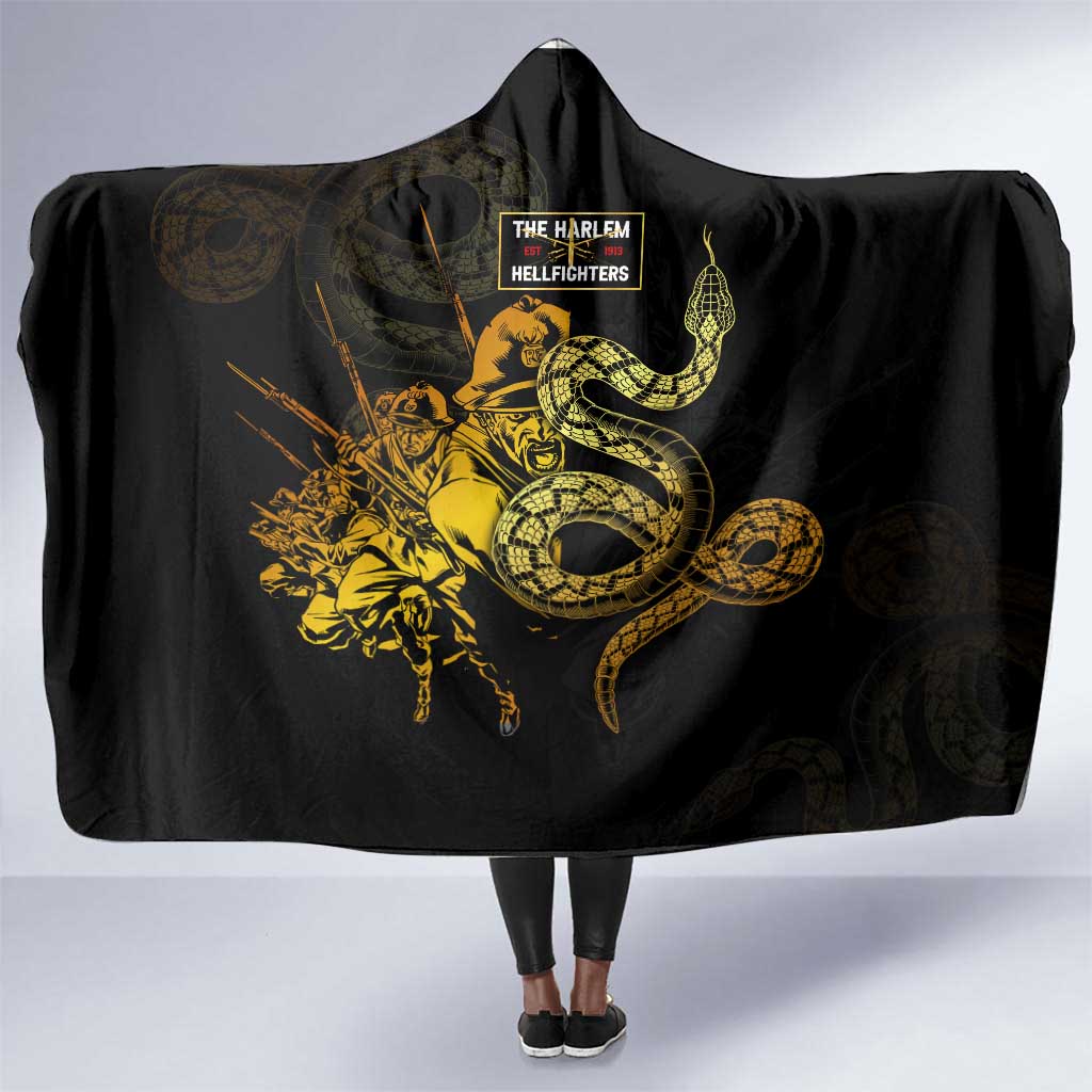 Harlem Hellfighters 369th Infantry Regiment Hooded Blanket Fight for Dignity WWII - African Pride