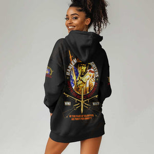 Harlem Hellfighters 369th Infantry Regiment Hoodie Dress Fight for Dignity WWII - African Pride