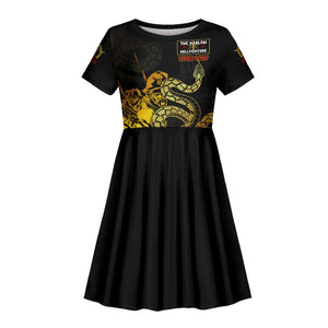 Harlem Hellfighters 369th Infantry Regiment Kid Short Sleeve Dress Fight for Dignity WWII - African Pride
