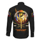 Harlem Hellfighters 369th Infantry Regiment Long Sleeve Button Shirt Fight for Dignity WWII - African Pride