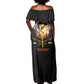 Harlem Hellfighters 369th Infantry Regiment Off Shoulder Maxi Dress Fight for Dignity WWII - African Pride