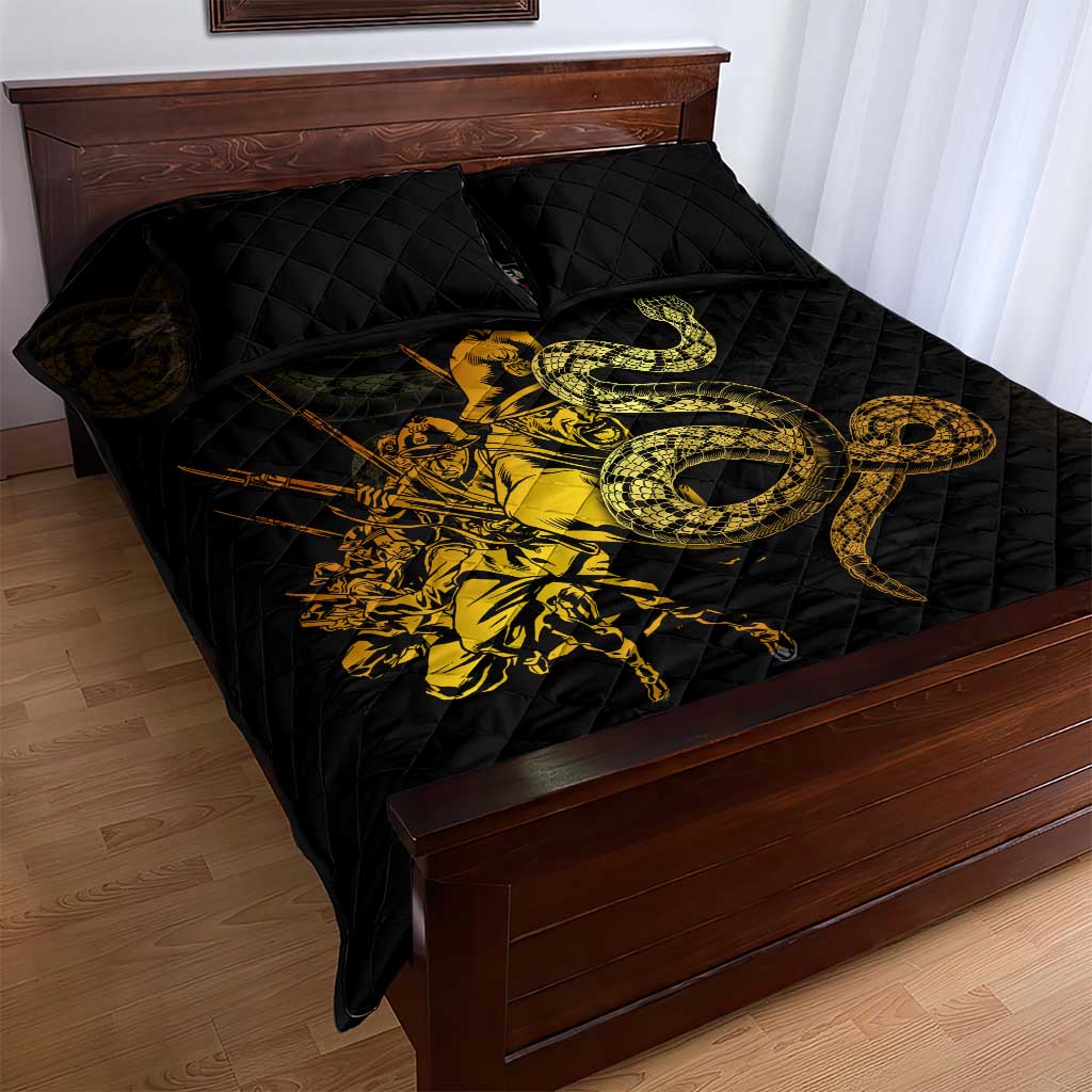 Harlem Hellfighters 369th Infantry Regiment Quilt Bed Set Fight for Dignity WWII - African Pride