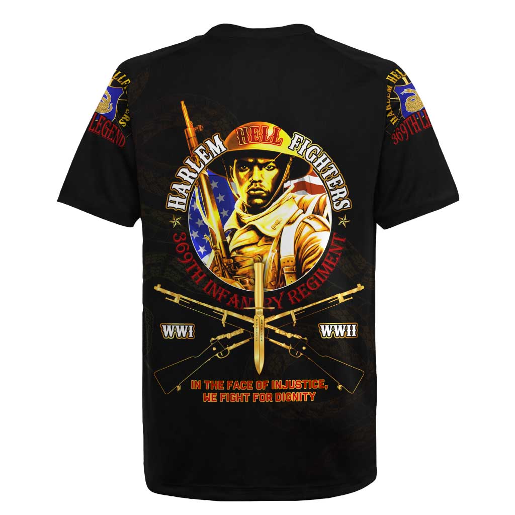 Harlem Hellfighters 369th Infantry Regiment Rugby Jersey Fight for Dignity WWII - African Pride