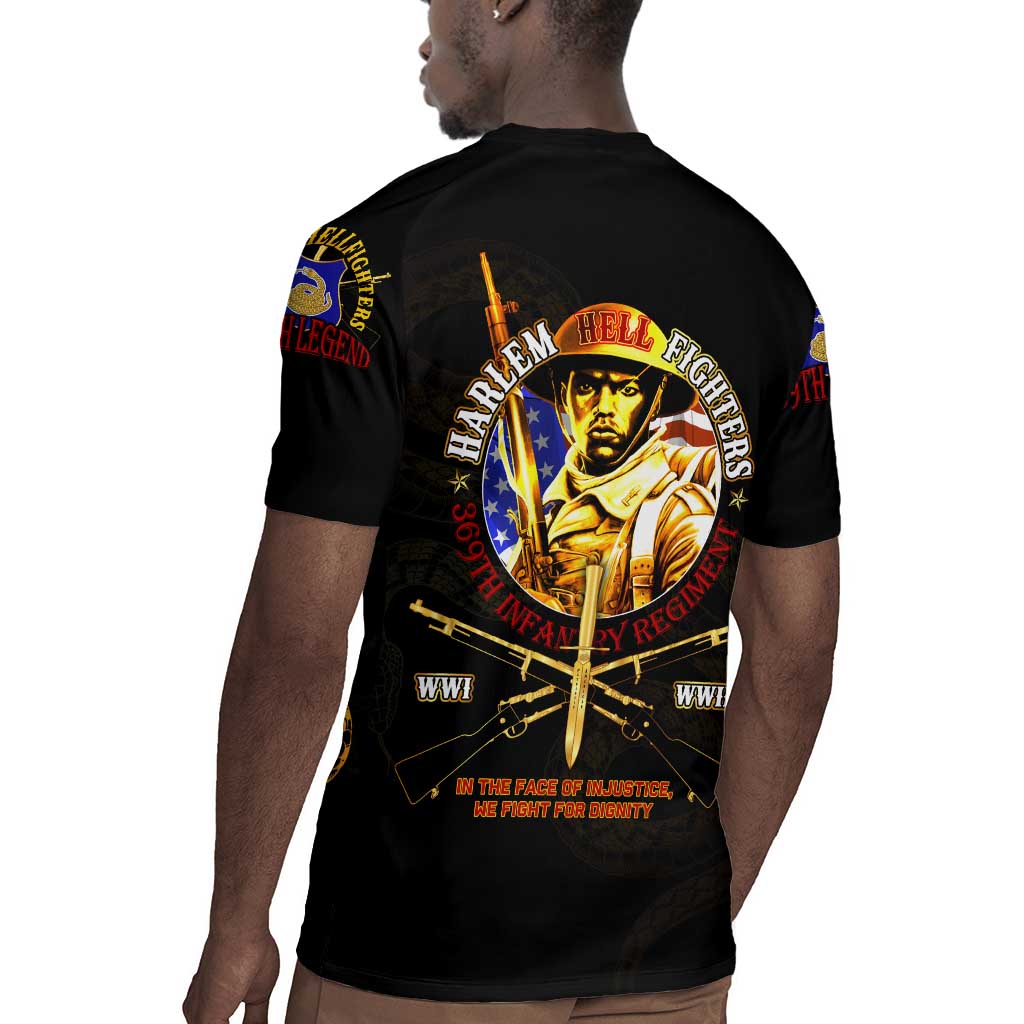 Harlem Hellfighters 369th Infantry Regiment Rugby Jersey Fight for Dignity WWII - African Pride