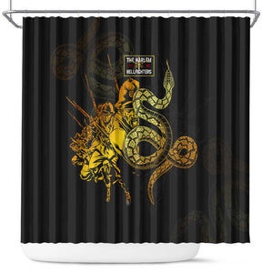 Harlem Hellfighters 369th Infantry Regiment Shower Curtain Fight for Dignity WWII - African Pride