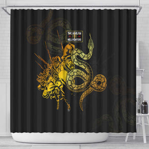 Harlem Hellfighters 369th Infantry Regiment Shower Curtain Fight for Dignity WWII - African Pride