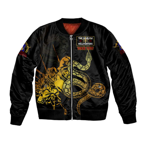 Harlem Hellfighters 369th Infantry Regiment Zip Bomber Jacket