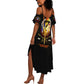 Harlem Hellfighters 369th Infantry Regiment Summer Maxi Dress Fight for Dignity WWII - African Pride