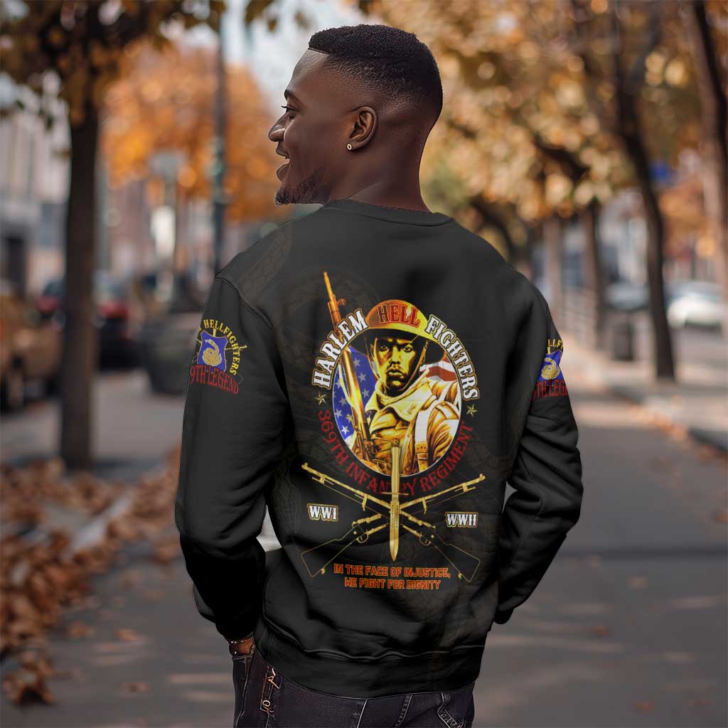 Harlem Hellfighters 369th Infantry Regiment Sweatshirt Fight for Dignity WWII - African Pride