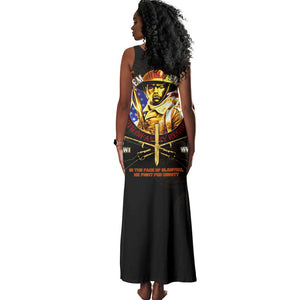 Harlem Hellfighters 369th Infantry Regiment Tank Maxi Dress Fight for Dignity WWII - African Pride