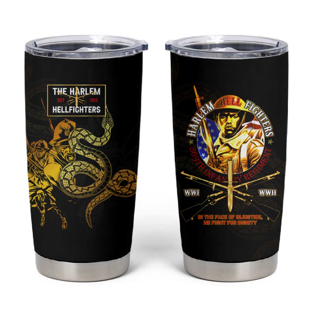 Harlem Hellfighters 369th Infantry Regiment Tumbler Cup Fight for Dignity WWII - African Pride