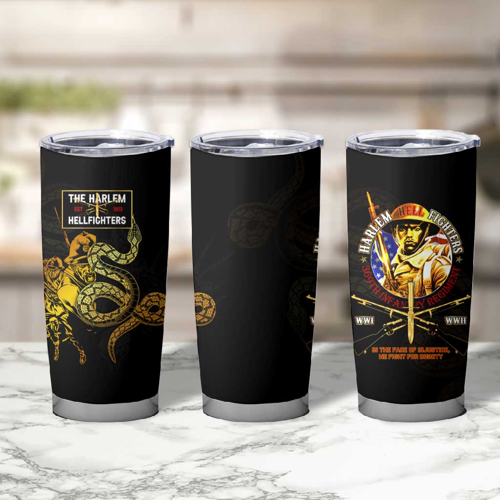 Harlem Hellfighters 369th Infantry Regiment Tumbler Cup Fight for Dignity WWII - African Pride