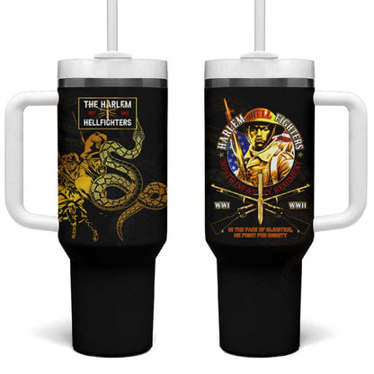Harlem Hellfighters 369th Infantry Regiment Tumbler With Handle Fight for Dignity WWII - African Pride