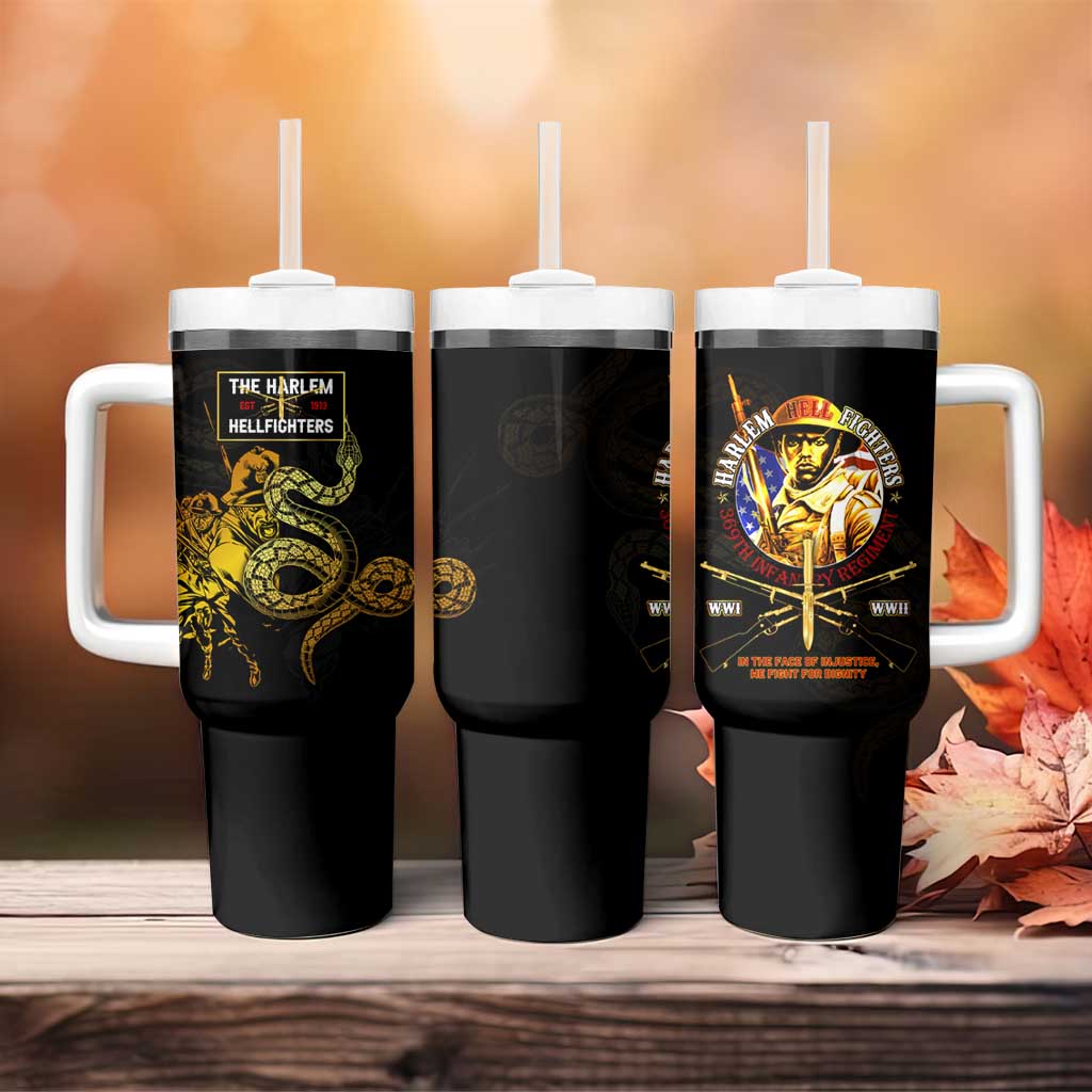 Harlem Hellfighters 369th Infantry Regiment Tumbler With Handle Fight for Dignity WWII - African Pride