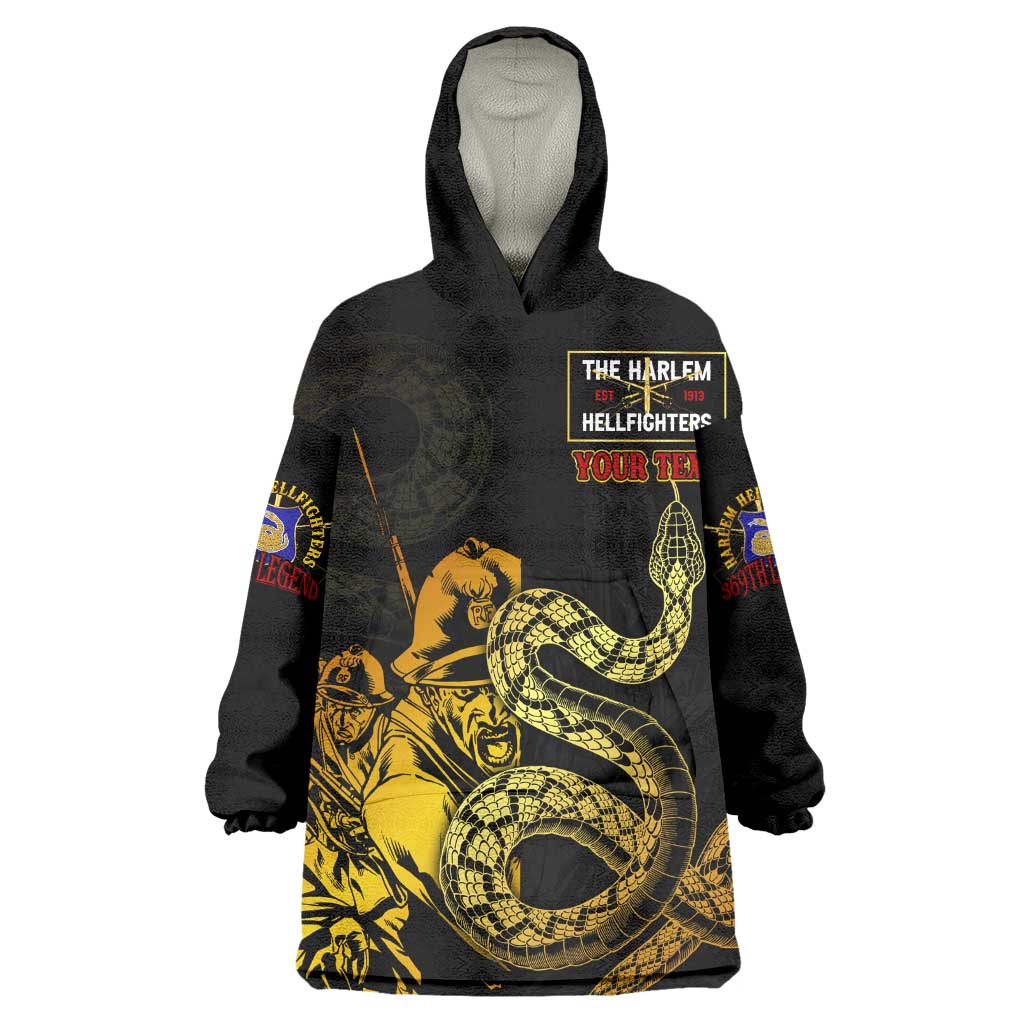 Harlem Hellfighters 369th Infantry Regiment Wearable Blanket Hoodie Fight for Dignity WWII - African Pride