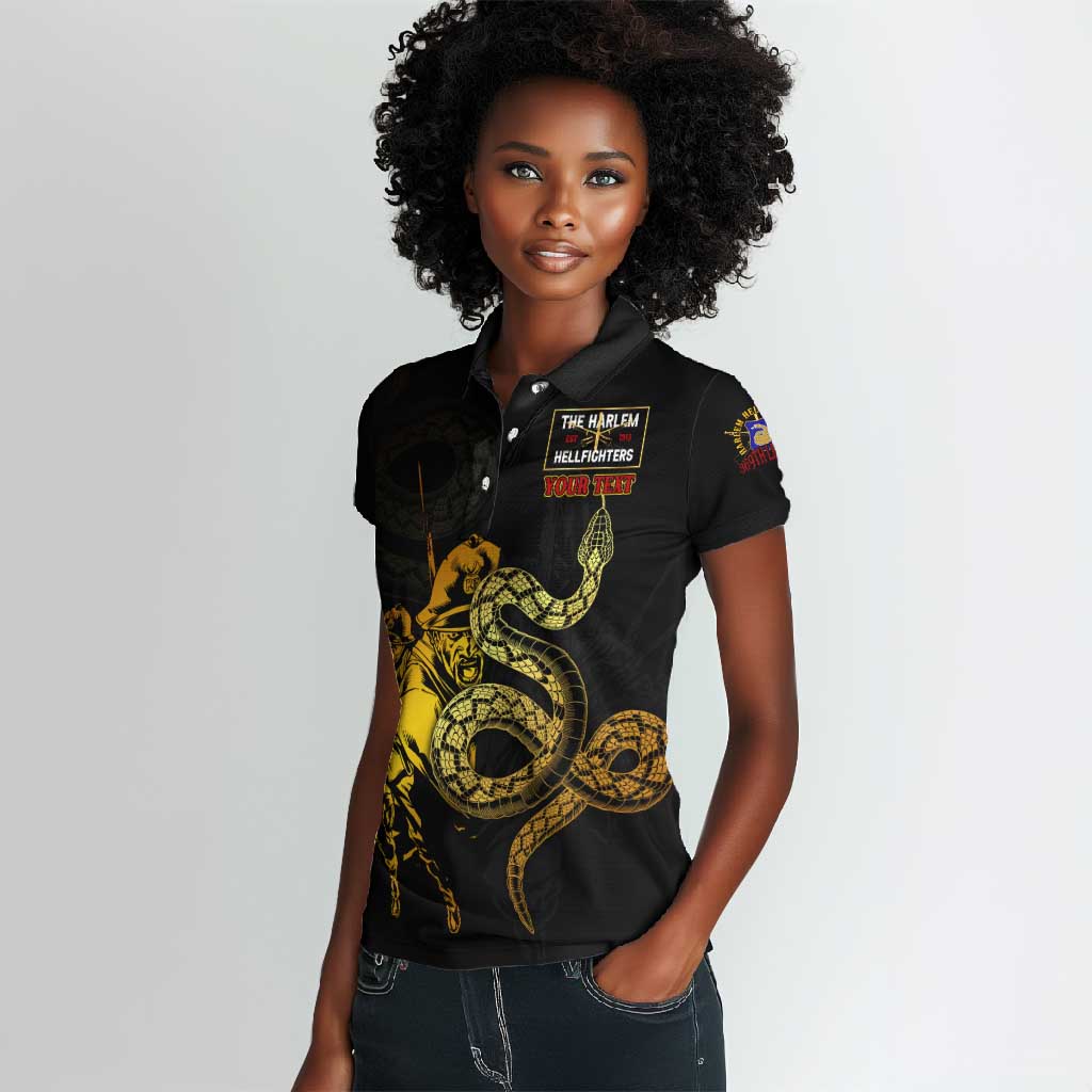 Harlem Hellfighters 369th Infantry Regiment Women Polo Shirt Fight for Dignity WWII - African Pride