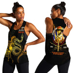 Harlem Hellfighters 369th Infantry Regiment Women Racerback Tank Fight for Dignity WWII - African Pride