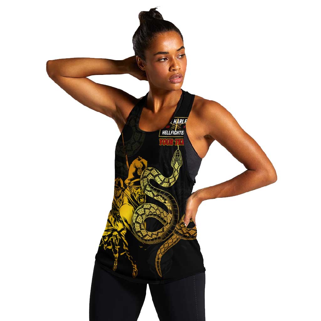 Harlem Hellfighters 369th Infantry Regiment Women Racerback Tank Fight for Dignity WWII - African Pride