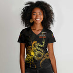 Harlem Hellfighters 369th Infantry Regiment Women V-Neck T-Shirt Fight for Dignity WWII - African Pride